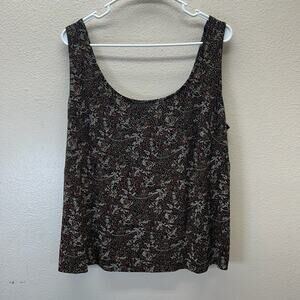 Alex Evenings Size 1X Gold Top Sparkle Slinky Stretch Knit Tank Whimsigoth Fairy